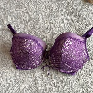 Victoria Secret push up bra. Purple lace